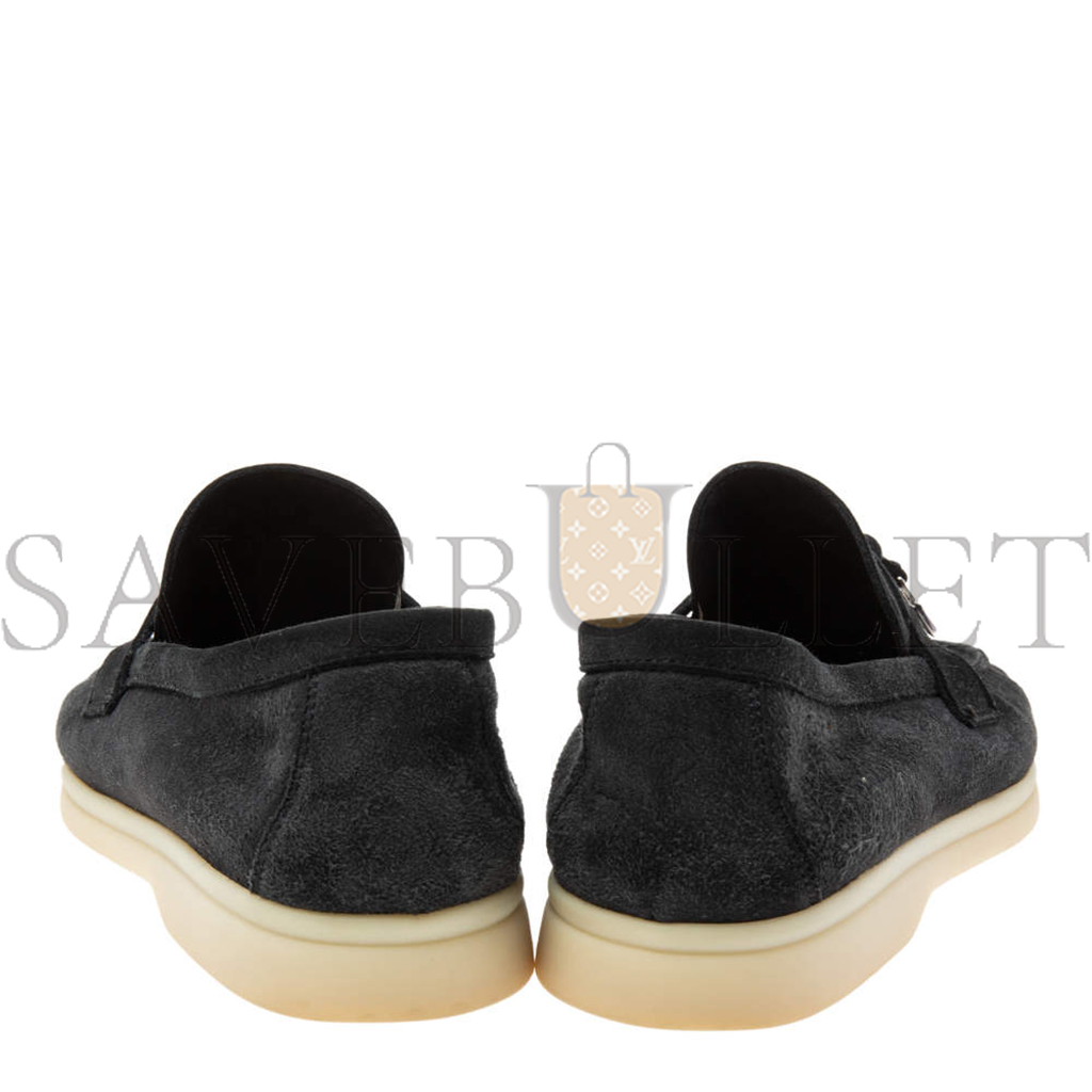 L**o p*ana  black suede summer charms walk slip on loafers fae5444mb97